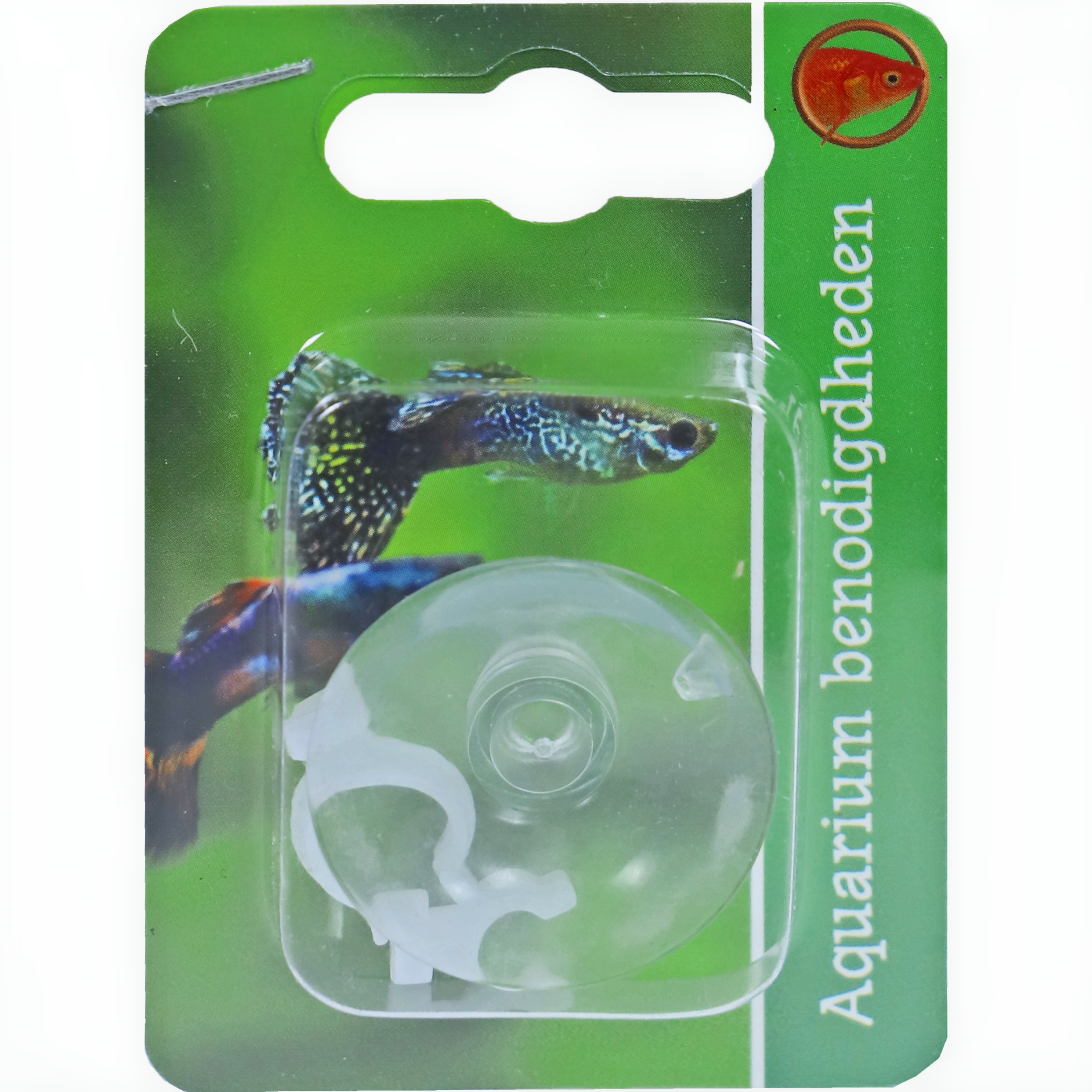 Zuignap +2X Klem (4/6+9/12MM) Op Blister